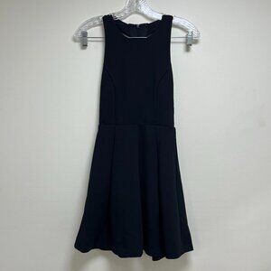 Lulus Black Sleeveless Halter Ruffled Mini Dress